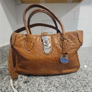Dooney & Bourke Brown Textured Satchel